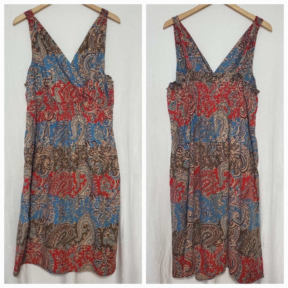 Avenue Paisley Sleeveless Dress Size 22/24